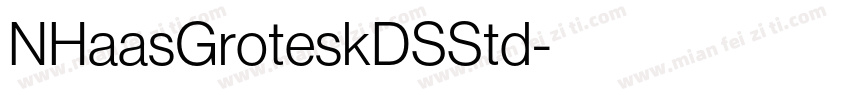 NHaasGroteskDSStd字体转换