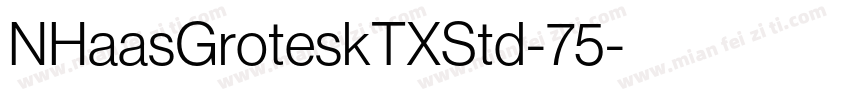 NHaasGroteskTXStd-75字体转换