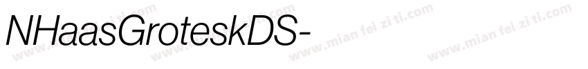 NHaasGroteskDS字体转换