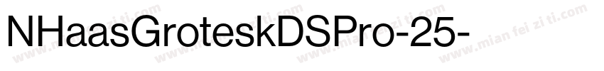 NHaasGroteskDSPro-25字体转换