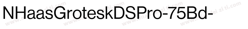 NHaasGroteskDSPro-75Bd字体转换