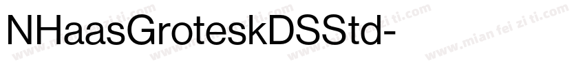 NHaasGroteskDSStd字体转换