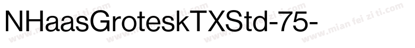 NHaasGroteskTXStd-75字体转换