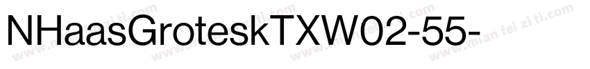 NHaasGroteskTXW02-55字体转换