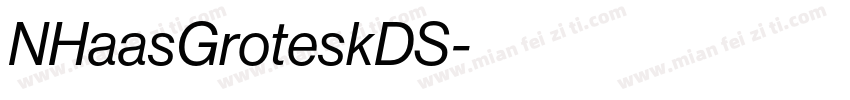 NHaasGroteskDS字体转换