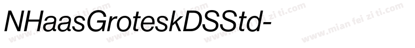 NHaasGroteskDSStd字体转换