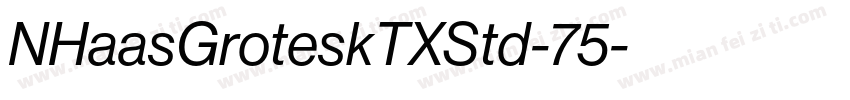 NHaasGroteskTXStd-75字体转换