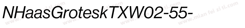 NHaasGroteskTXW02-55字体转换