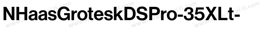 NHaasGroteskDSPro-35XLt字体转换