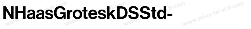 NHaasGroteskDSStd字体转换