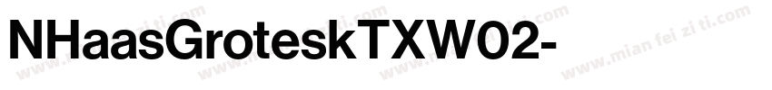 NHaasGroteskTXW02字体转换