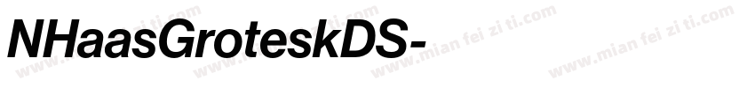 NHaasGroteskDS字体转换