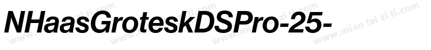 NHaasGroteskDSPro-25字体转换