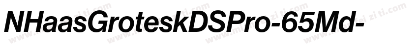NHaasGroteskDSPro-65Md字体转换