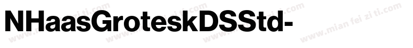 NHaasGroteskDSStd字体转换