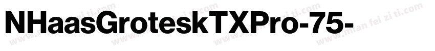 NHaasGroteskTXPro-75字体转换