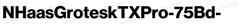 NHaasGroteskTXPro-75Bd字体转换