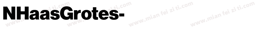 NHaasGrotes字体转换