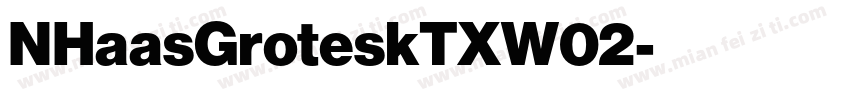 NHaasGroteskTXW02字体转换