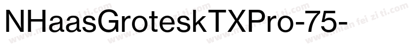NHaasGroteskTXPro-75字体转换