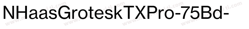 NHaasGroteskTXPro-75Bd字体转换