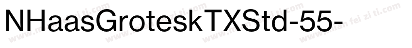 NHaasGroteskTXStd-55字体转换