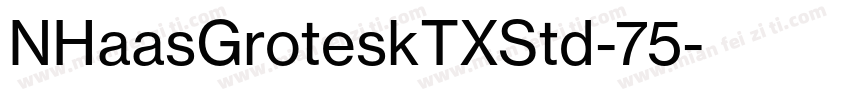 NHaasGroteskTXStd-75字体转换