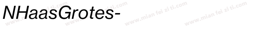 NHaasGrotes字体转换