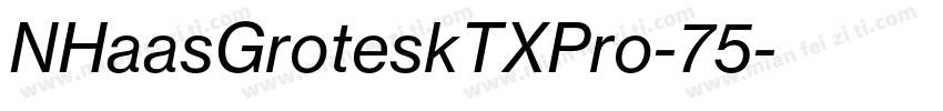 NHaasGroteskTXPro-75字体转换