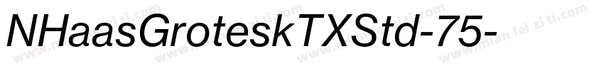 NHaasGroteskTXStd-75字体转换