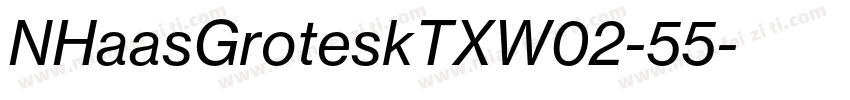 NHaasGroteskTXW02-55字体转换