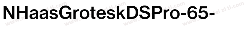NHaasGroteskDSPro-65字体转换