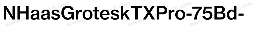 NHaasGroteskTXPro-75Bd字体转换