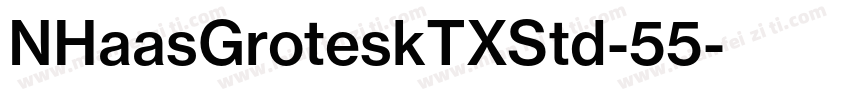 NHaasGroteskTXStd-55字体转换