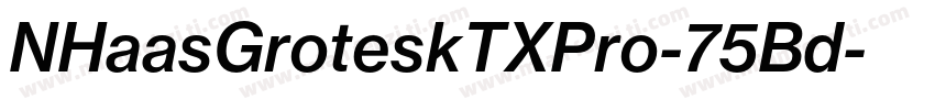 NHaasGroteskTXPro-75Bd字体转换