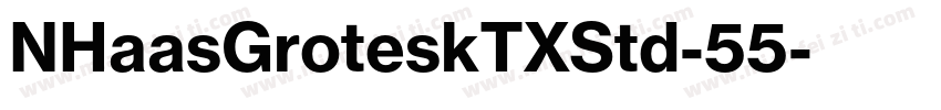 NHaasGroteskTXStd-55字体转换