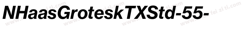 NHaasGroteskTXStd-55字体转换
