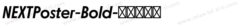 NEXTPoster-Bold字体转换