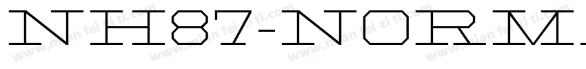 NH87-Normal字体转换
