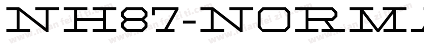 NH87-Normal字体转换