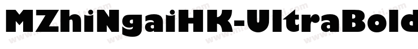 MZhiNgaiHK-UltraBold字体转换