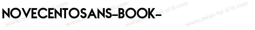 novecentosans-book字体转换