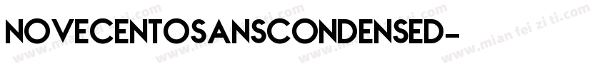 novecentosanscondensed字体转换