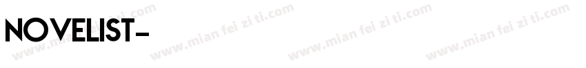 novelist字体转换