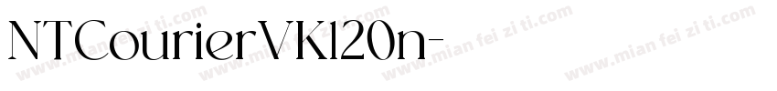 NTCourierVK120n字体转换