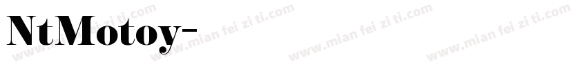 NtMotoy字体转换