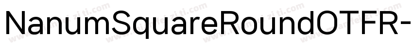 NanumSquareRoundOTFR字体转换