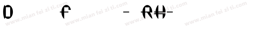 DigitechnoFreeversion-pmRK字体转换