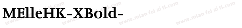 MElleHK-XBold字体转换