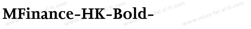 MFinance-HK-Bold字体转换